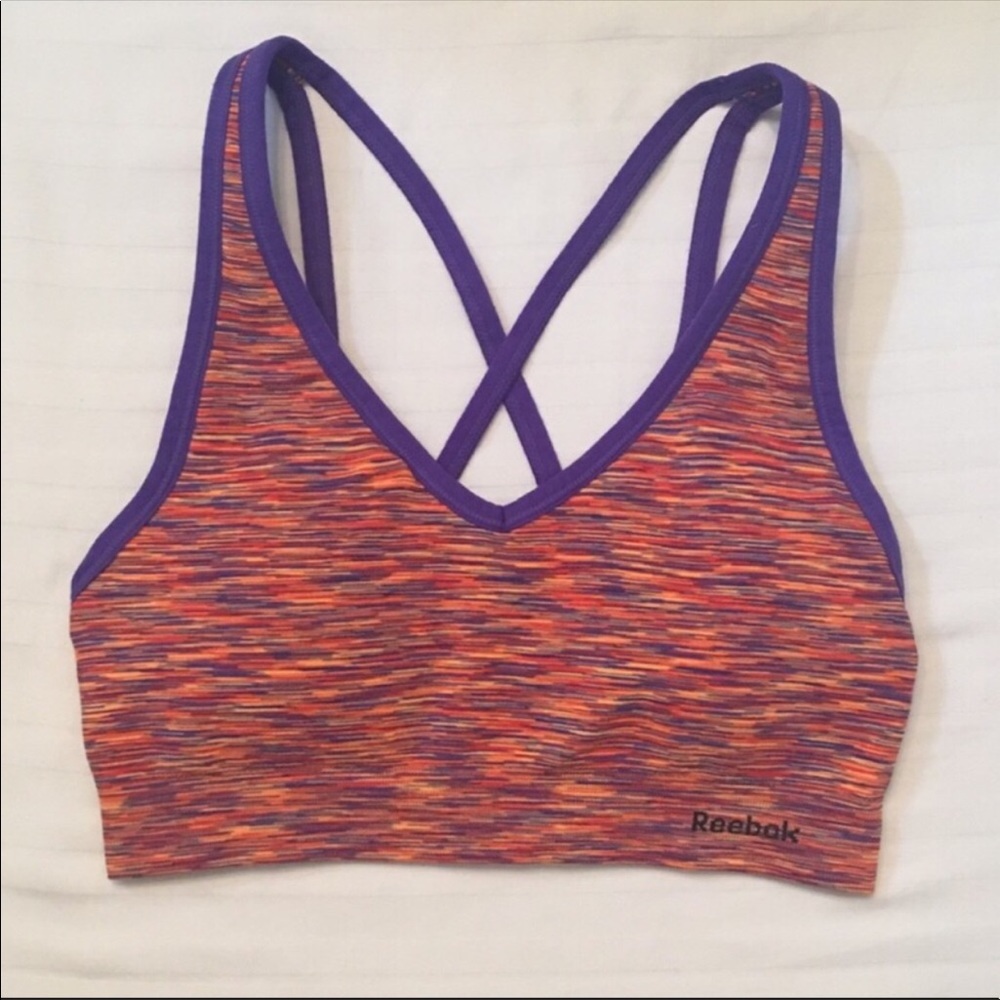🤩Reebok Women's Melange Crossback Sports Bra S